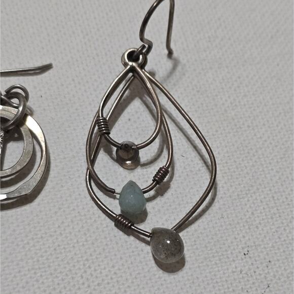 Silpada Sterling‎ Silver Stamped 925 Single Dangle Drop Earrings - Picture 5 of 6